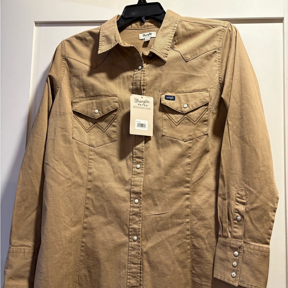 Wrangler Retro Khaki Western Shirt